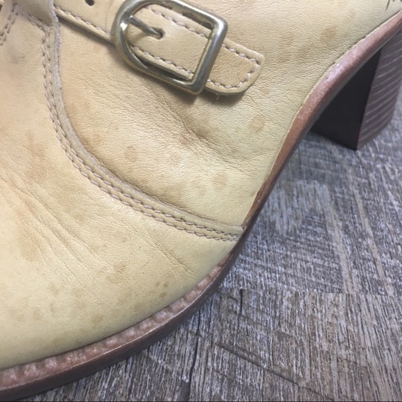 Cream Rohde Clogs - Chunky Open Back Heels EU39 - Picture 9 of 10